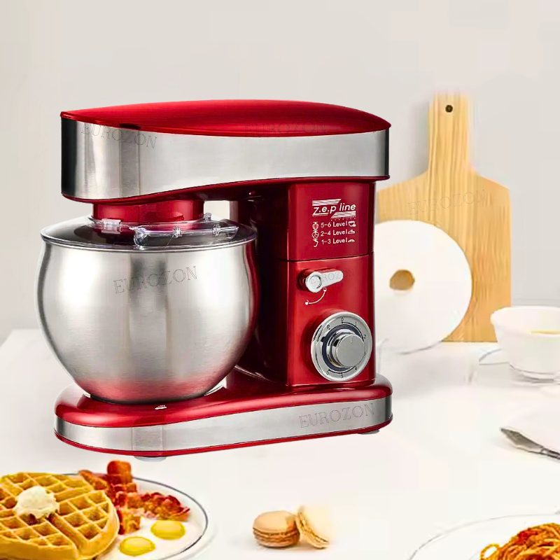 Потужний кухонний тістоміс Zepline 3500 Вт з 3 насадками Універсальний тістоміс з чашею з нержавіючої сталі на 7 л, фото 1