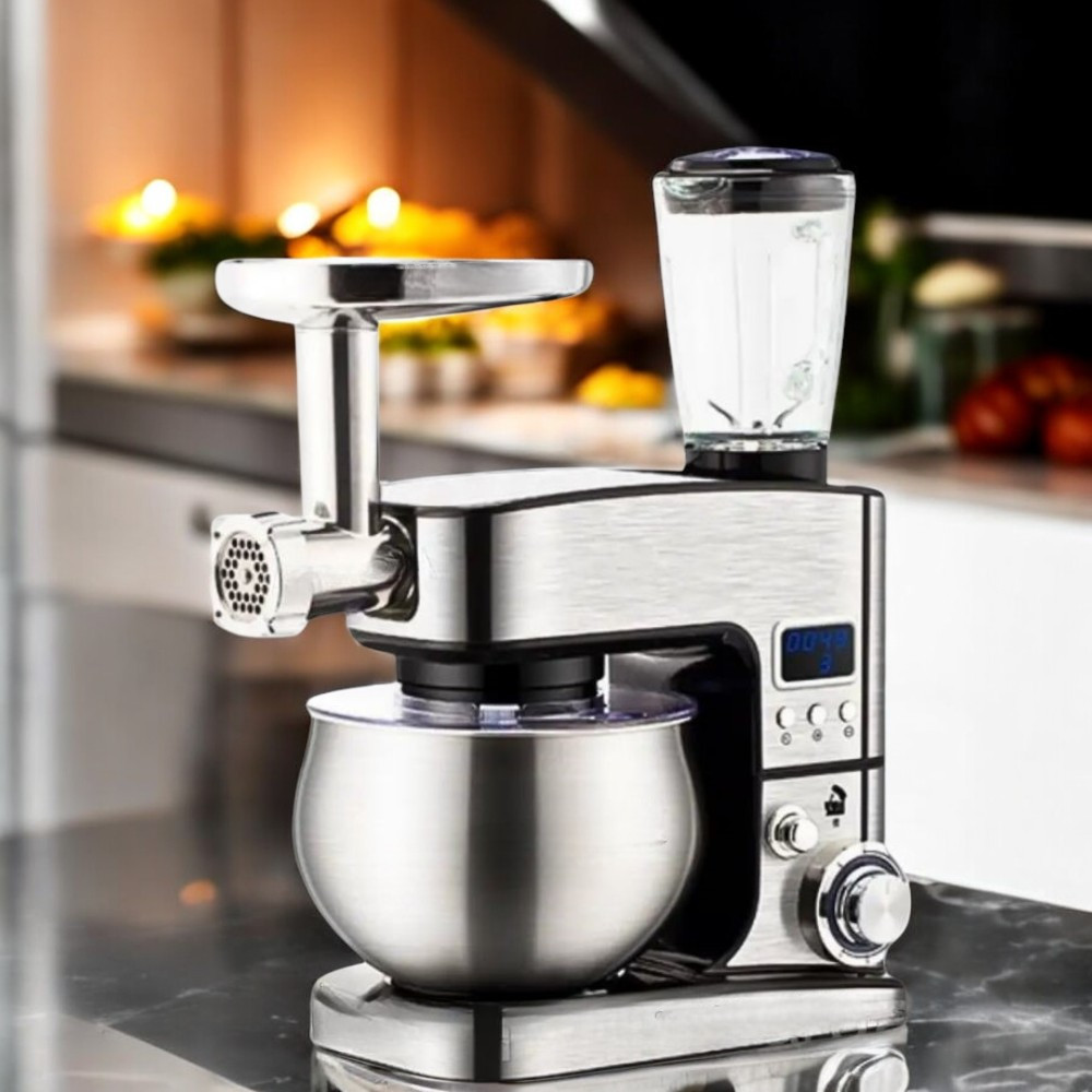 Кухонний комбайн Top Kitchen 3в1 Кухонна машина 4500 Вт Кухонний комбайн з 6 рівнями швидкості К2, фото 1