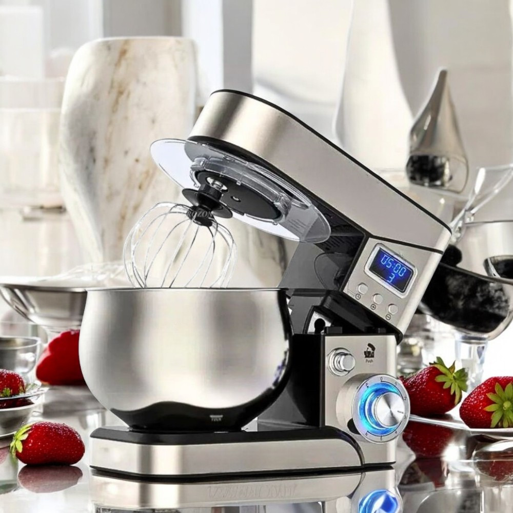 Планетарний тістоміс Top Kitchen Потужний тістоміс 4000Вт Тістоміс з 6 режимами Кухонний тістоміс К2, фото 1