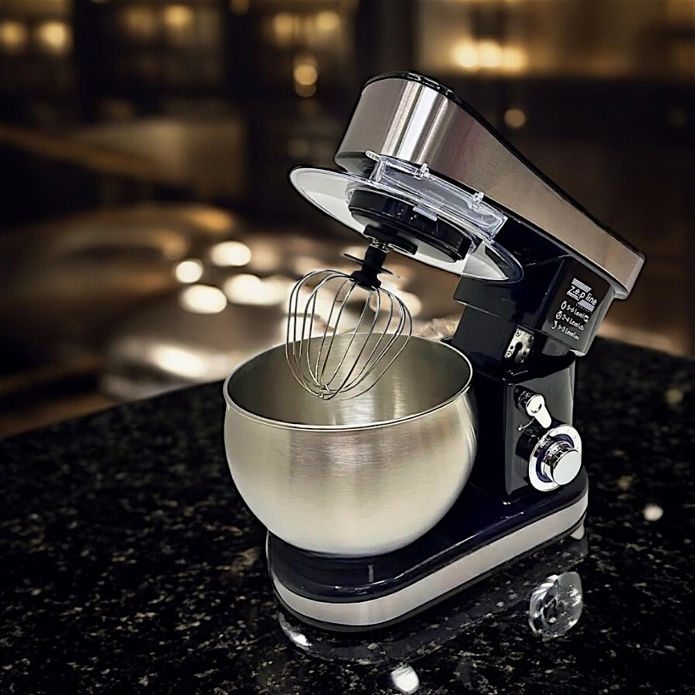 Потужний тістоміс Zepline 3500Вт Кухонна машина із 7л чашею Німецький тістоміс з мідним двигуном К2, фото 1