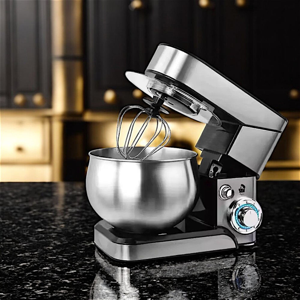 Планетарний тістоміс Rainberg 3800Вт Кухонний міксер з великою чашею Німецький тістоміс з насадками К2, фото 1