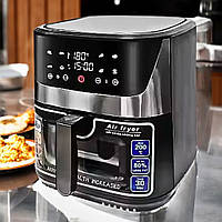 Аерогриль Zepline 4000Вт Вмісткий аерогриль 12л Мультипіч з антипригарним покриттям Безмасляний фритюр К2