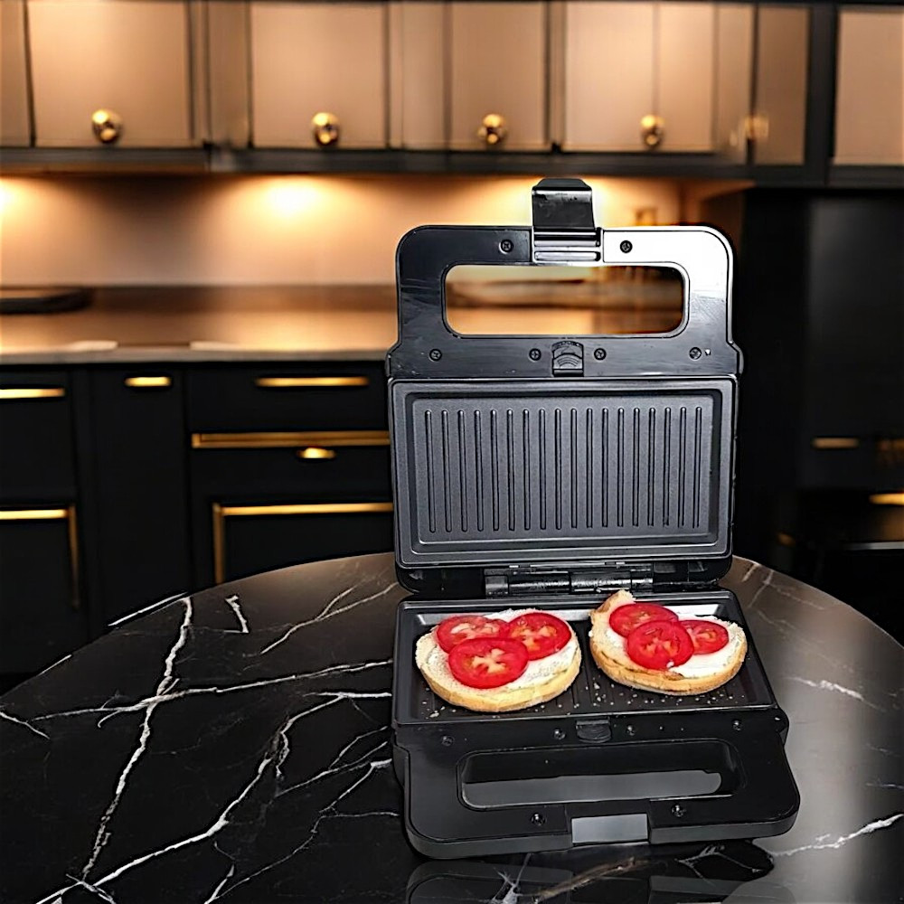 Універсальна вафельниця Zepline 2200Вт Мультимейкер за змінними пластинами Сендвічниця 5в1 К2, фото 1
