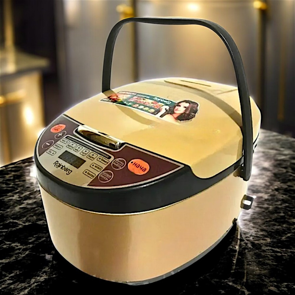 Мультиварка Rainberg 1500Вт Вмістка мультиварка-рисоварка Мультиварка з фритюром К2, фото 1