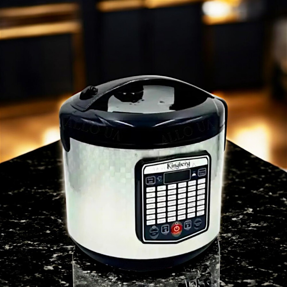 Мультиварка Kingberg 900Вт Мульварка-хлібопічка Багатофункціональна мультиварка 43 програми К2, фото 1