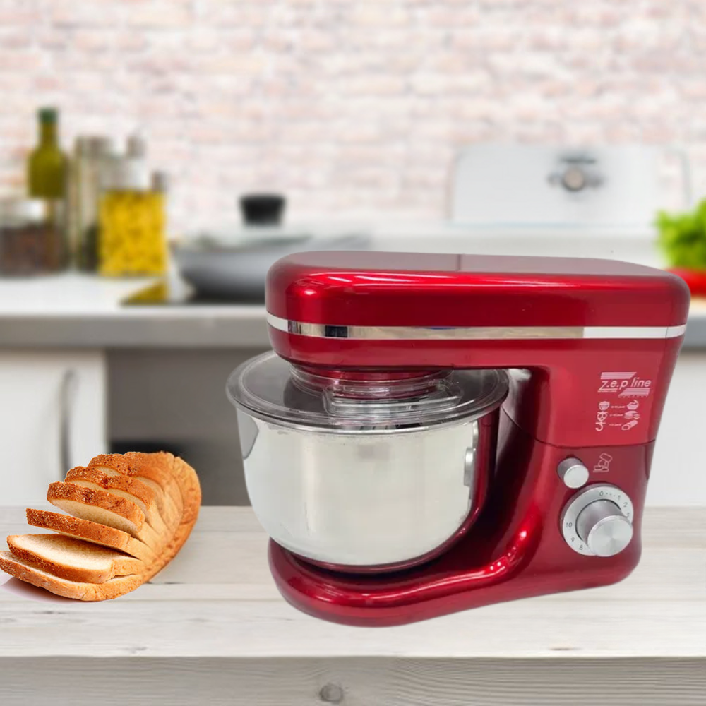 Планетарний тістоміс Zepline 3в1 настільний Міксер з нержавіючої чашею 3500Вт 5л К2, фото 1