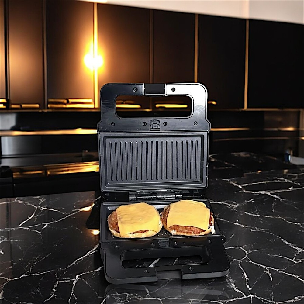 Універсальна сендвічниця 7в1 Zepline Потужний мультимейкер 2200Вт Мультипекар з змінними насадками К2, фото 1