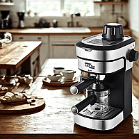 Кавомашина Zepline Barista із спінювачем молока Кавоварка для еспресо лате Домашня кавоварка К2