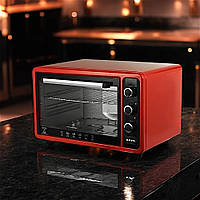 Електропіч Asel 1300Вт Електродуховка на 40л Духовка з 3 режимами Настільна духовка для випікання К2