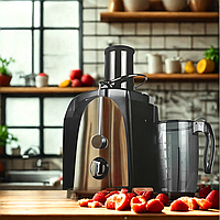 Відцентрова соковижималка Rainberg 3000Вт Електрична соковижималка з 3 швидкостями Соковижималка 1л К2