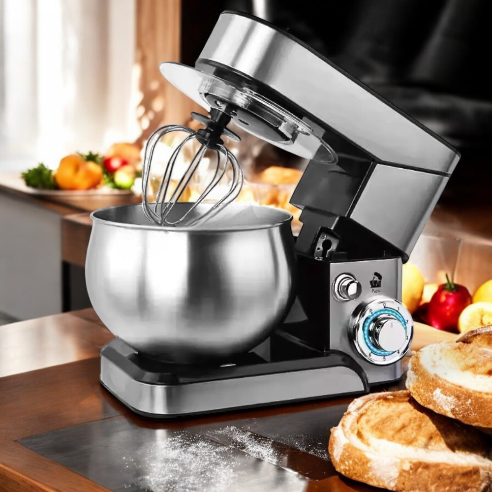 Багатофункціональний тістоміс Top Kitchen Потужний тістоміс 4200Вт Стаціонарний тістоміс з чашою 6л К2, фото 1