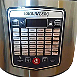 Мультиварка Crownberg 42 програми К2 Пароварка з нержавіючої сталі 1000Вт Електрична рисоварка 5 л, фото 3