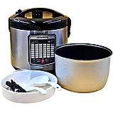 Мультиварка Crownberg 42 програми К2 Пароварка з нержавіючої сталі 1000Вт Електрична рисоварка 5 л, фото 7