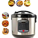 Мультиварка Crownberg 42 програми К2 Пароварка з нержавіючої сталі 1000Вт Електрична рисоварка 5 л, фото 8