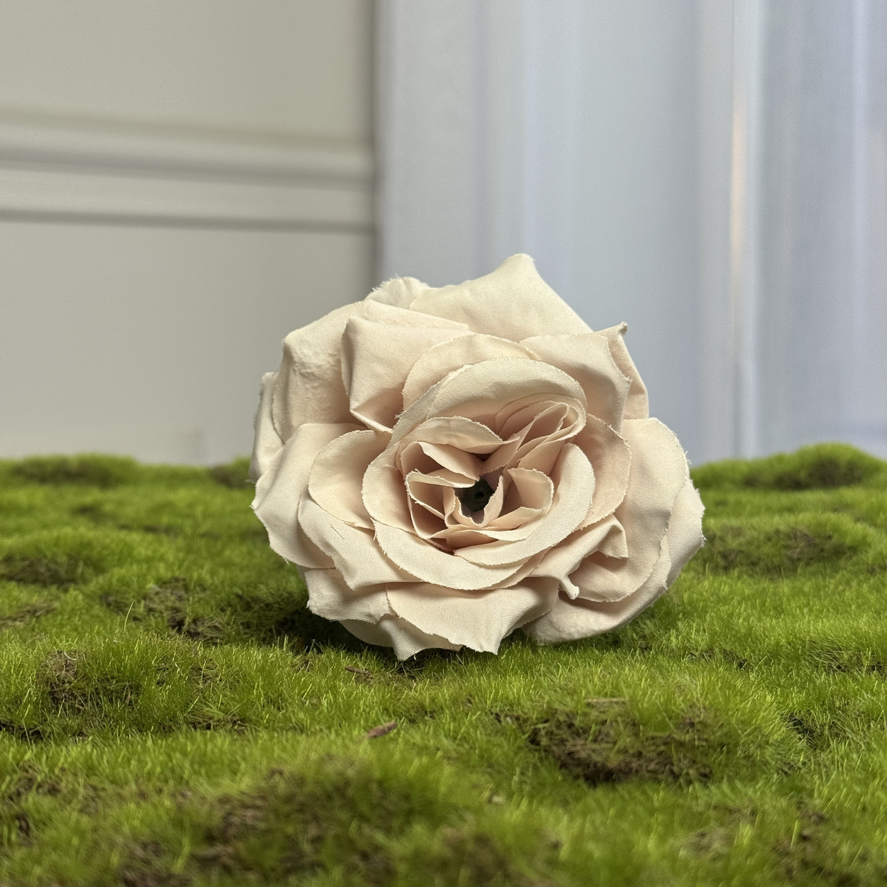 Троянда Гала беж голівка штучна |Д-8 см | В-5 см |25 шт. в упаковці, фото 1