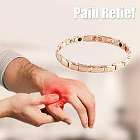 Магнітний браслет для здоров'я Type D4 19 см рожевий, фото 9