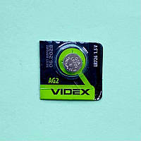 Батарейка 1.5V AG2 VIDEX (396, LR726, LR59) Alkaline