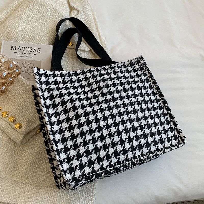 ​​​​​​​Сумка-шопер у стилі “Гусина лапка”, фото 1