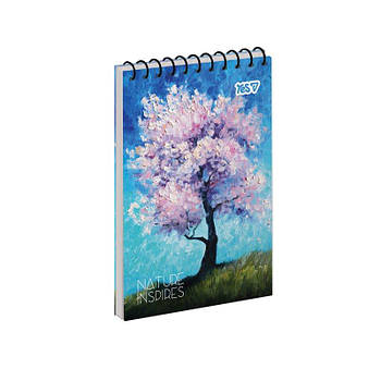 Зошит для записів Yes А6/80 у клітинку на спіралі "Nature inspires" 152267 G-Rich