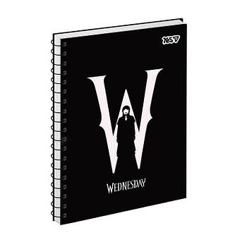 Зошит для записів Yes А5/80 у клітку бічна спіраль "Wednesday" 152296 G-Rich