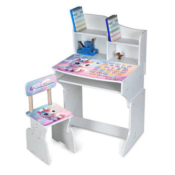 Парта дитяча та стільчик "Єдиноріг" M904-12 G-Rich