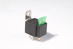 Реле 4-х конт. 12v 30А Газель,ВАЗ,ЗАЗ (унiверс.) з кроншт. та запобiжником (вир-во OAR)