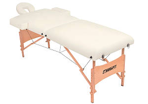 Масажний стіл EasyFit ZenRest кушетка складна Бежевий з чохлом