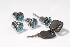 Замок дверi нов. зрз. Газель,Соболь компл. (замок 4шт+ключ 2шт) (вир-во OAR)