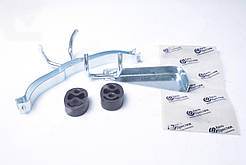 Хомут пiдвiски глушника Газель NEXT,Бiзнес дв.4216,Evotech 2.7,Cummins ISF 2.8 компл.(кроншт. 1шт+хомут 1шт+подушка нов.зр.2шт)