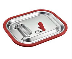 Кришка гастроємкості FoREST із силіконовим ущільнювачем 1/2 32,5х26,5 см неіржавка сталь (111201)