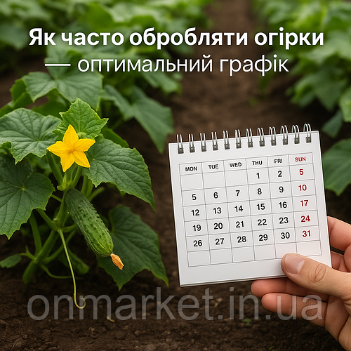 🥒 Як часто обробляти огірки — схема догляду і профілактики