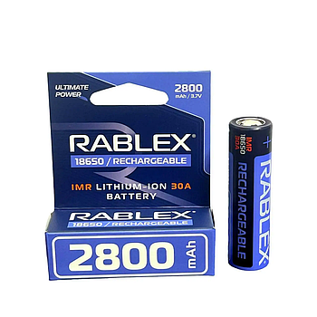 Rablex  Li-lon 18650 IMR (високотоковий) 30A 2800 bulk (240)
