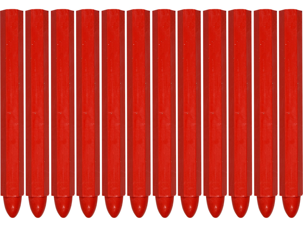 Мел технічний для маркування червоний 12 шт. YATO YT-69932, фото 1