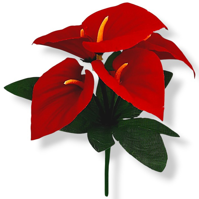 Штучні квіти букет бордюрні кали Бархат, 20см, фото 1