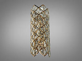 Кришталеве бра 9133B420GD золотисте з ромбами для інтер’єру 9133-B420GD