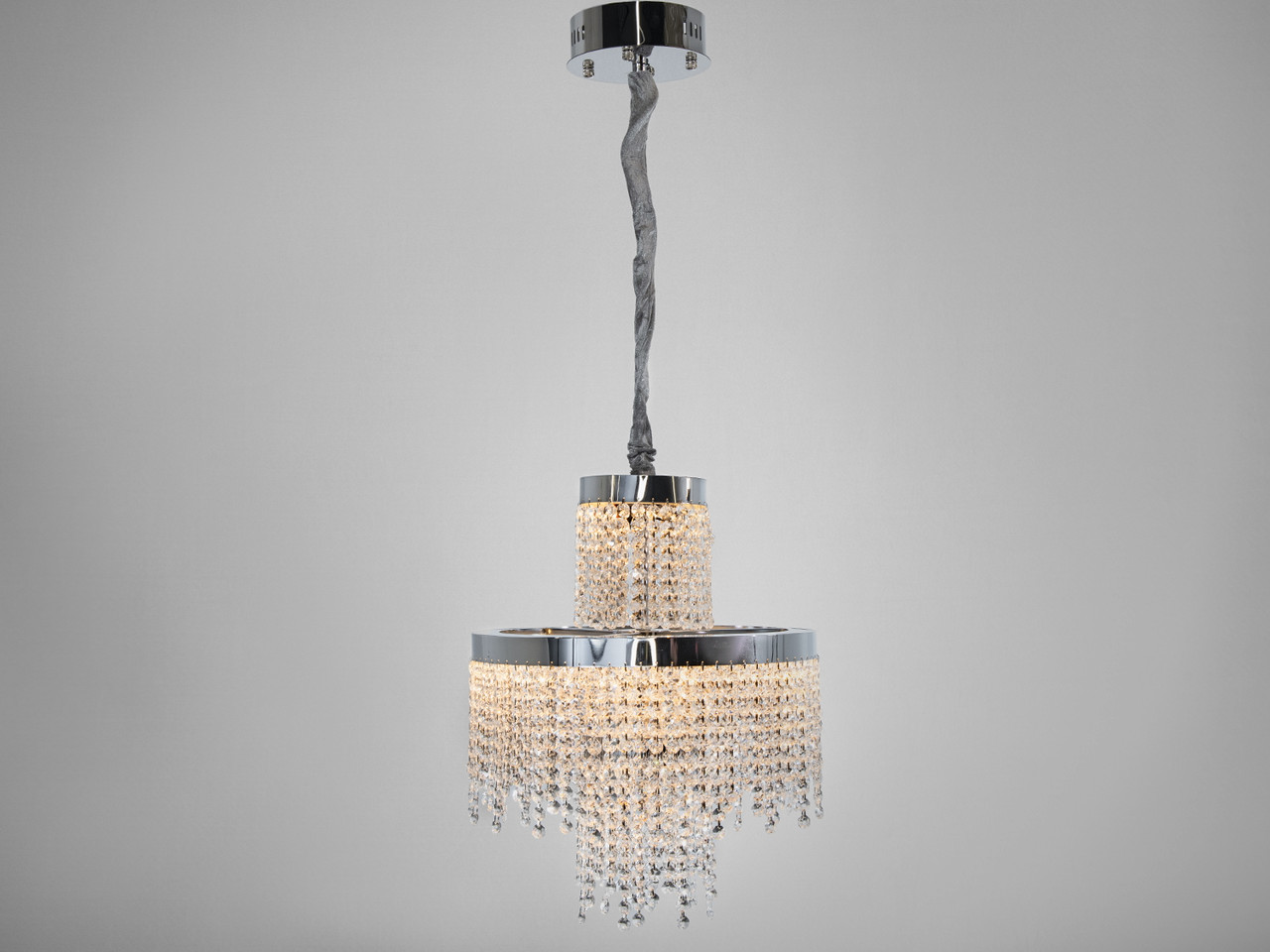 Кришталева люстра Diasha 376-400CH LED 70W для вітальні 376-400CH, фото 1