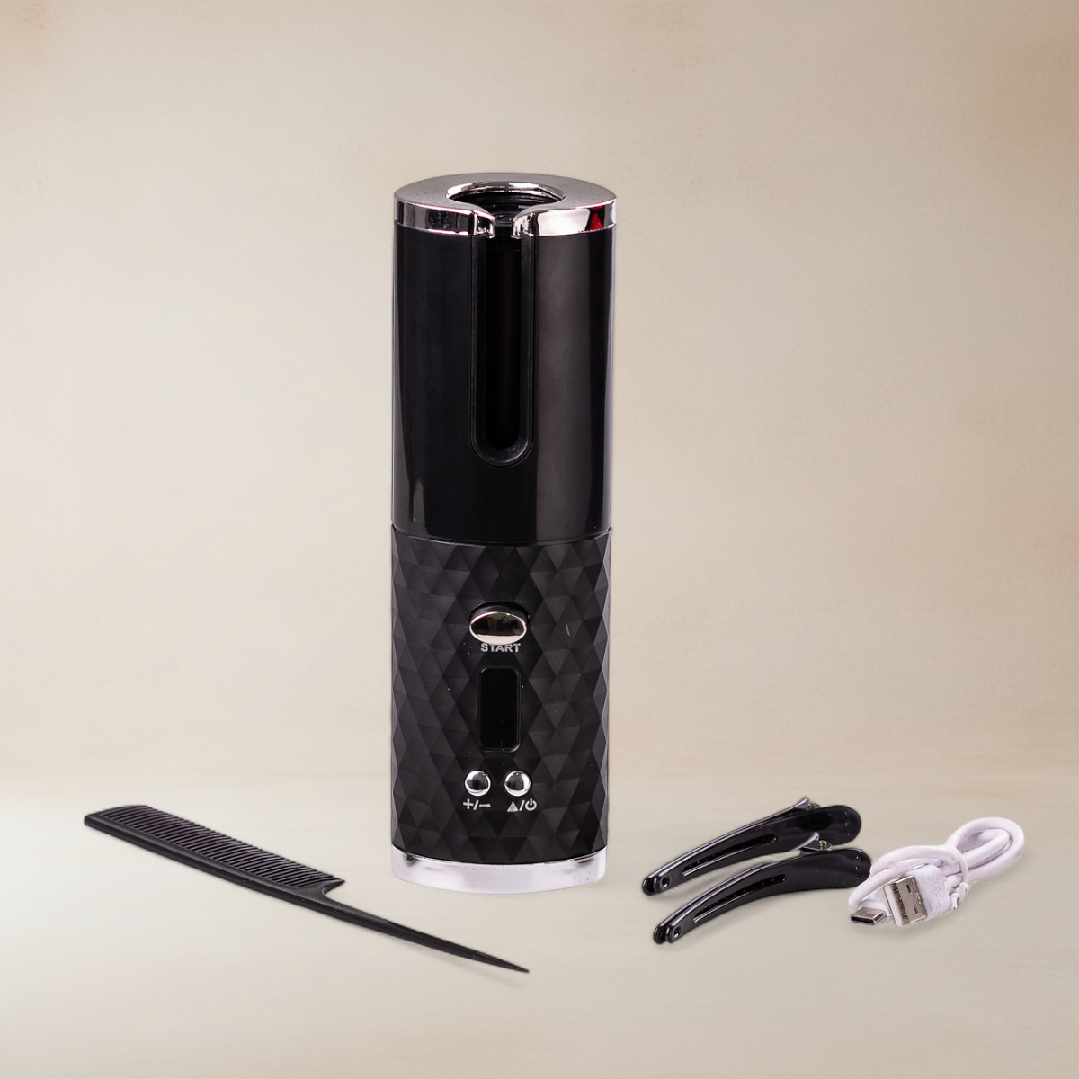 Автоматичний бездротовий стайлер для волосся HP7951B чорний, фото 1