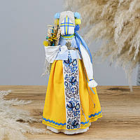 Лялька мотанка середня у жовто-блакитному вбранні 33 см Гранд Презент 033 ВЖ-1