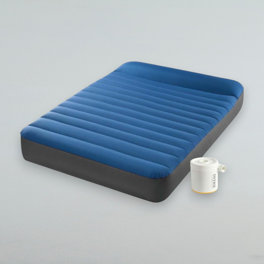 Матрац для кемпінгу Intex 64012 з електричним насосом, фото 1