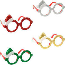 Окуляри новорічні "Шапочка Санти" 2516