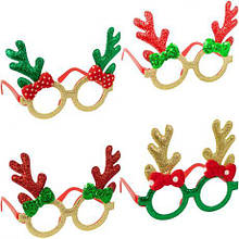 Окуляри новорічні "Ріжки з бантиком" 2521