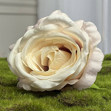 Троянда Memory штучна рожево-кремова, 13 шт. Троянда штучна діаметр 9 см, троянда для декору штучна