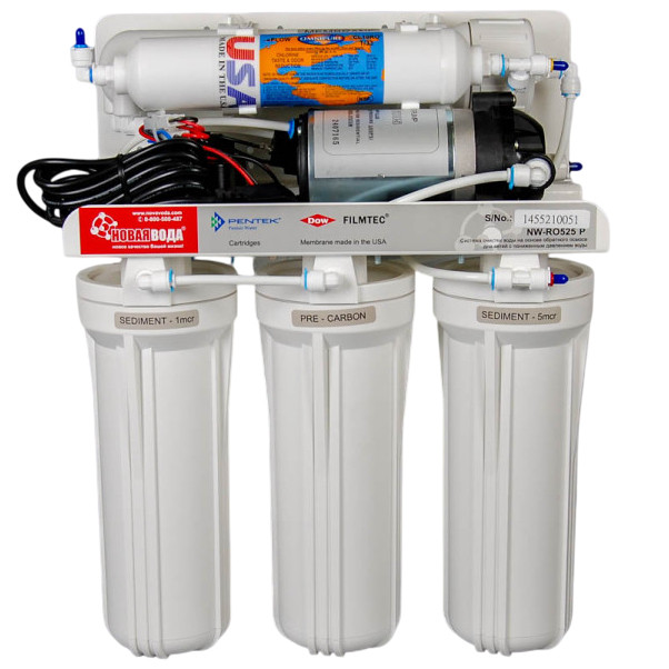 Фільтр зворотного осмосу з насосом Нова Вода NW-RO525P Smart, фото 1