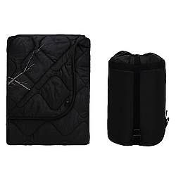 Ковдра тактична кемпінгова з чохлом — Night Forest — 150 × 200 см KT7001016 — з кнопками для використання під пончо