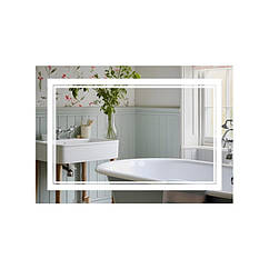 Дзеркало Qtap Cardinal (CA1) 800х600 з LED-підсвічуванням Touch, з антизапотіванням, з димером, рег. темп. кольору (3000-6500K)