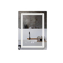 Дзеркало Qtap Cardinal (CA2) 600х800 з LED-підсвічуванням Touch, з антизапотіванням, з димером, рег. темп. кольору (3000-6500K)