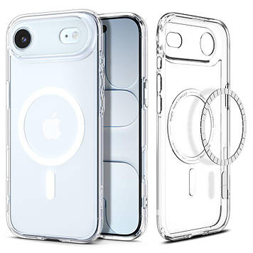 Чохол Spigen для iPhone 17 Air - Ultra Hybrid MAG, Clear/White (ACS10313)