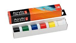 Фарба акрилова 6 кольорів 10 мл матова Arteo