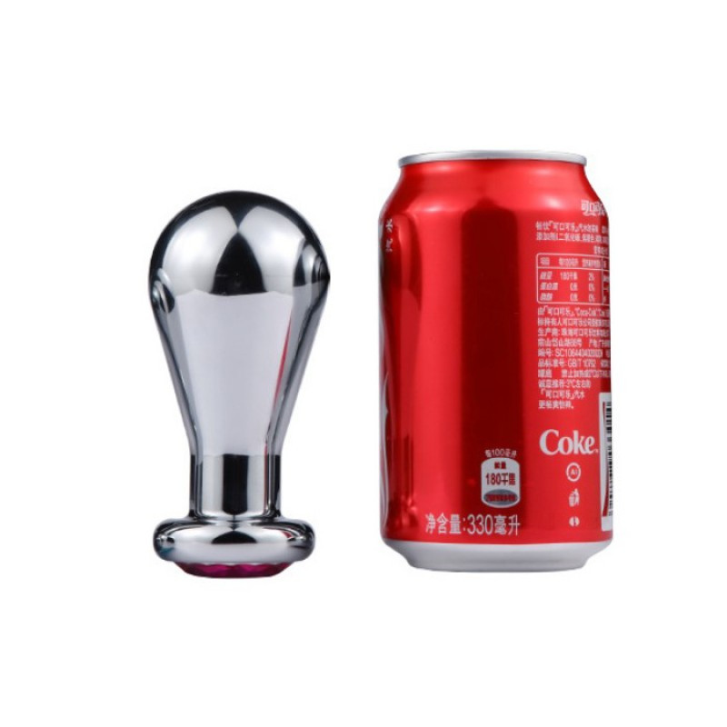 Анальна корок, анальний стимулятор Super Anal Plug Medium медична сталь 11 см 5 см, фото 1