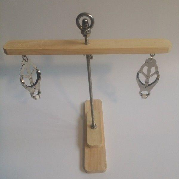 Затискачі для сосків, фіксатори сосків Bdsm4u медична сталь компактна конструкція, фото 1